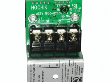 The Hochiki FRCME-M Fast Response Contact Monitoring Module.