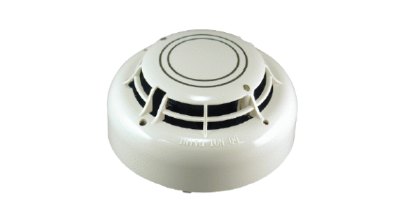 Hochiki ACC-V Intelligent Multi-Criteria Sensor combining smoke, heat, and CO detection.
